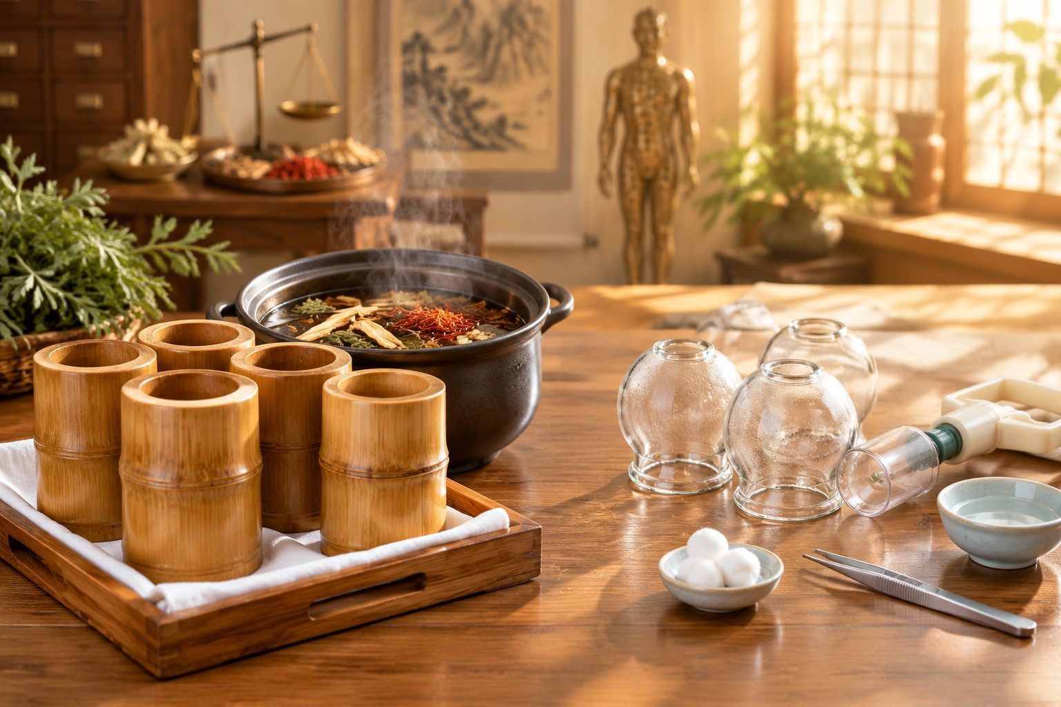 中药竹罐和普通拔罐有什么区别？中药竹罐原理功效、适合人群与禁忌全解析